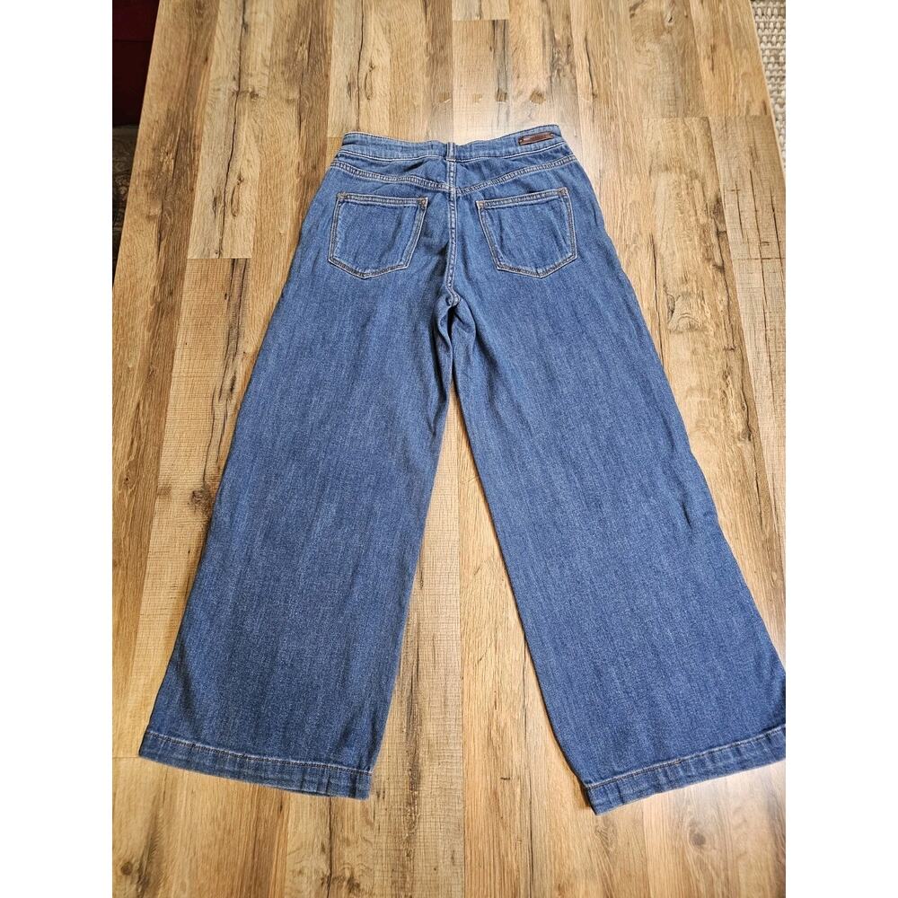Anthropologie Pilcro Wide Leg Cropped Denim Jeans Women's Size 25 - Picture 6 of 7